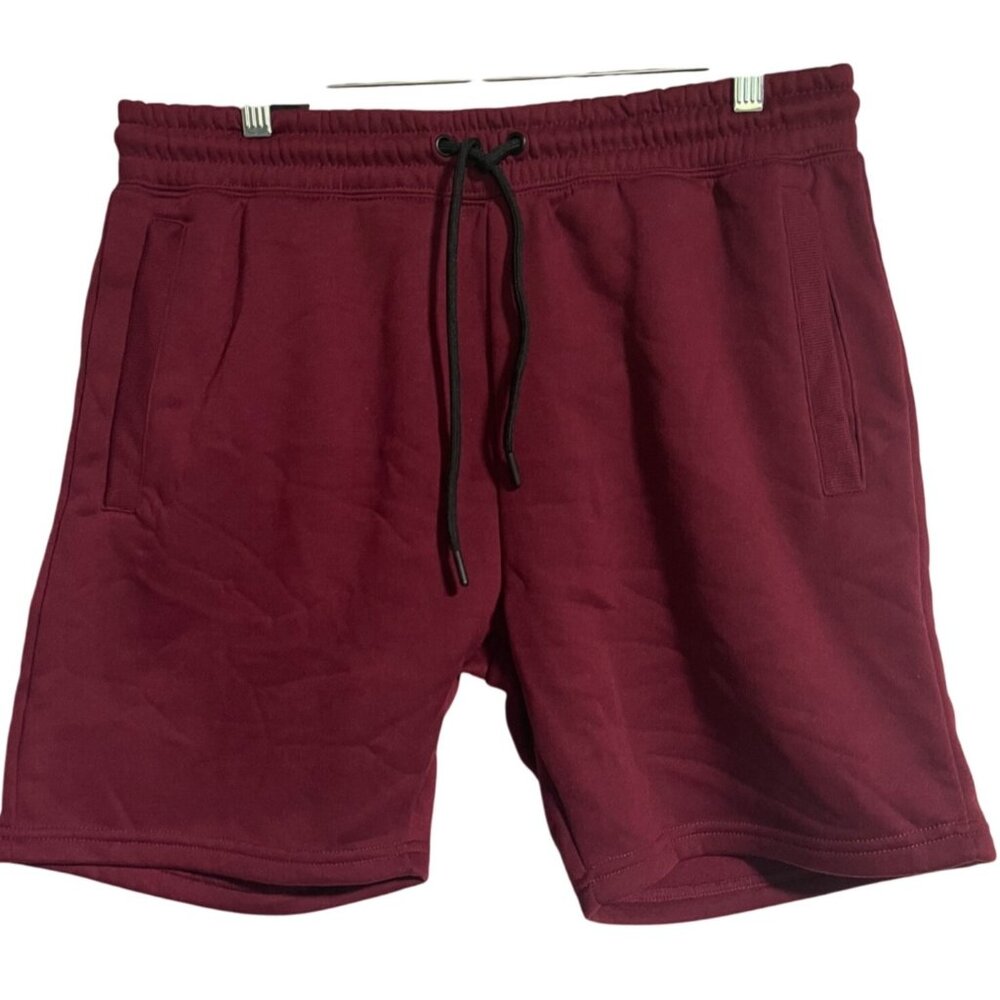 Athletex Performance Apparel Burgundy Shorts Side Pockets Drawstring Mens L